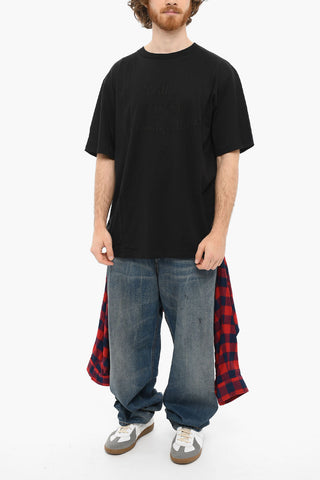 T-shirt A maniche Corte Con Ricamo