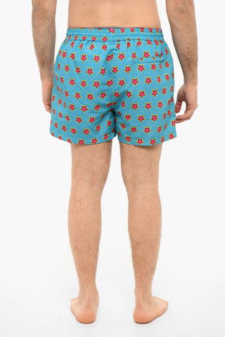 Shorts da Bagno STAR in Nylon con Stampa