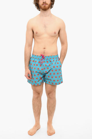 Shorts da Bagno STAR in Nylon con Stampa