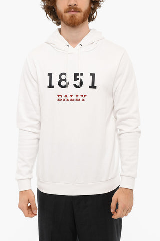 Logo Print Brushed Cotton Hoodie