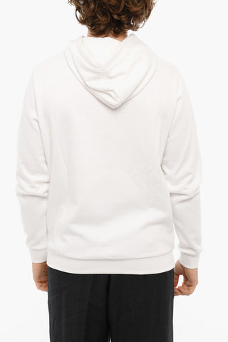 Logo Print Brushed Cotton Hoodie