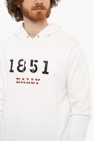 Logo Print Brushed Cotton Hoodie