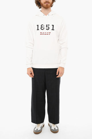 Logo Print Brushed Cotton Hoodie