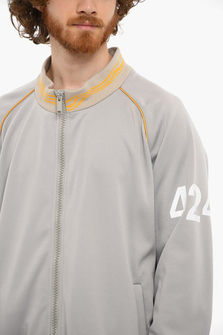 Logo Print Zipped Sweatshirt