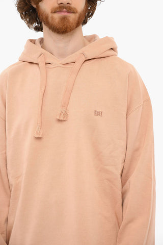 Embroidered Logo Brushed Cotton Hoodie