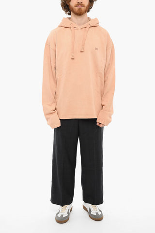 Embroidered Logo Brushed Cotton Hoodie