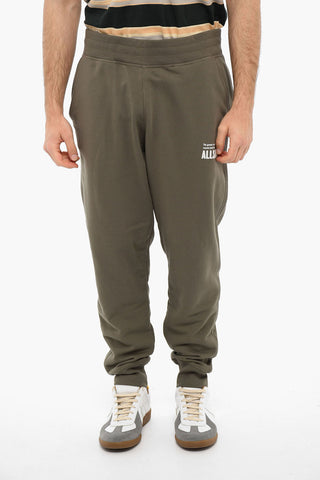 Brushed Cotton ALINA Joggers With Logo Print