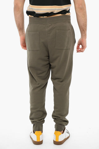 Brushed Cotton ALINA Joggers With Logo Print