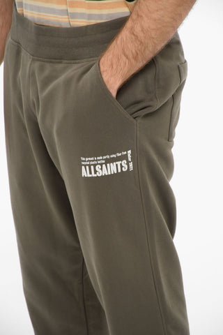 Brushed Cotton ALINA Joggers With Logo Print