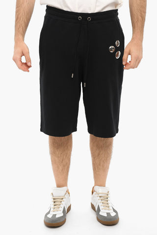 Brushed Cotton Shorts With Drawstrings And pins