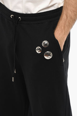 Brushed Cotton Shorts With Drawstrings And pins