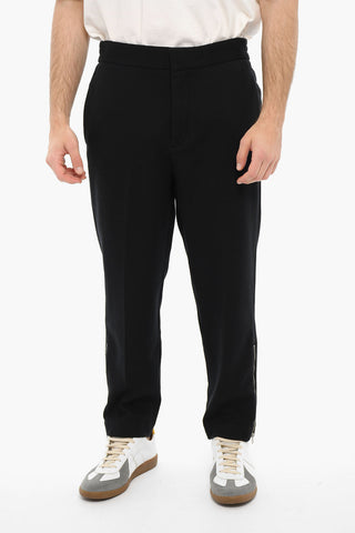 Pantaloni AGDEN Con Vita Elasticizzata E Zip Alla caviglia