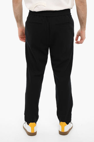 Pantaloni AGDEN Con Vita Elasticizzata E Zip Alla caviglia
