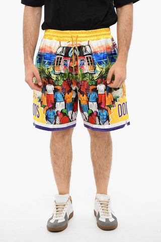 Shorts Stampati Con Coulisse