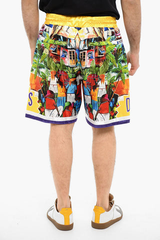 Shorts Stampati Con Coulisse