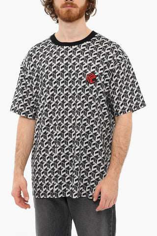 Embroidered Logo Crewneck Short Sleeved T-shirt