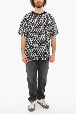 Embroidered Logo Crewneck Short Sleeved T-shirt