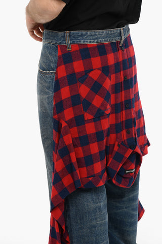 Wide leg Jeans With Attached Shirt 24 cm