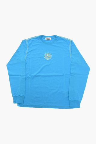 T-shirt a Maniche Lunghe con Ricamo Logo
