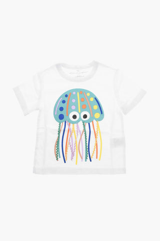 T-shirt con Stampa RAINBOW GELLYFISH e Frange