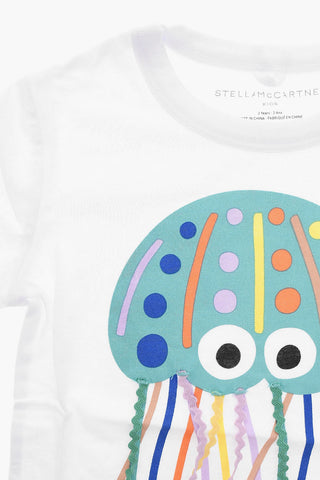 T-shirt con Stampa RAINBOW GELLYFISH e Frange