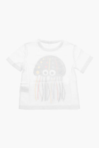 T-shirt con Stampa RAINBOW GELLYFISH e Frange