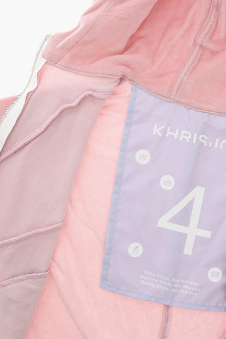 Velour Hoodie Sweatshirt with Logoed Drawstring