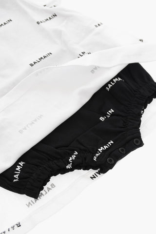 Body Vestito con Stampa Monogram