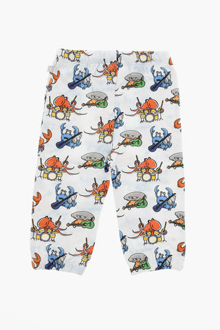 Joggers con Coulisse e Stampa Grafica Multicolor