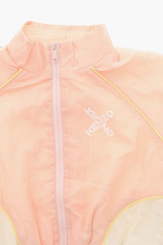 Bomber in Nylon con Stampa Logo