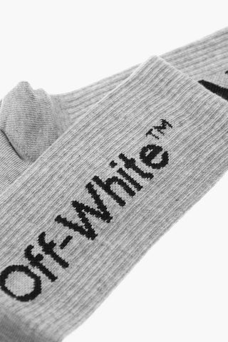Logo-printed OFF DIAGONAL Long Socks