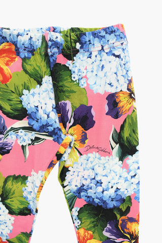RENAISSANCE Leggings a Fantasia Floreale