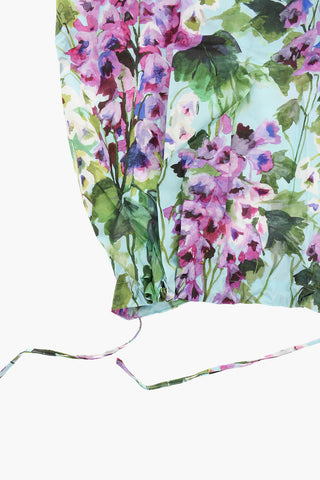 RENAISSANCE Cotton-poplin Top with Floral Print