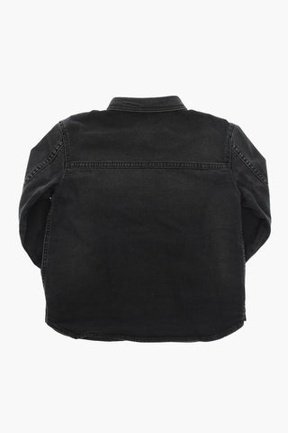 ANIMALIER Denim Overshirt with Logo