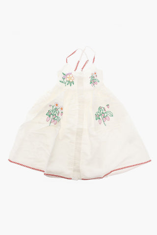 Vestito Ricamato con Silhouette Svasata