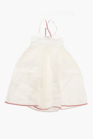 Vestito Ricamato con Silhouette Svasata