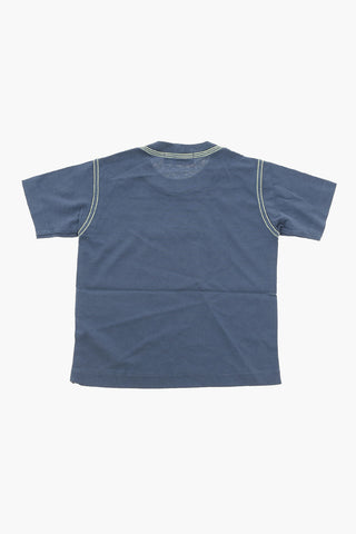 Crewneck T-shirt with Logo Embroidery