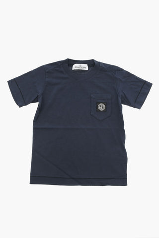 Crewneck T-shirt with Breast Pocket