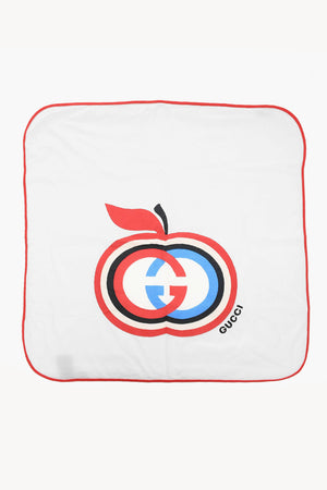 Cotton Blanket with Logo Print