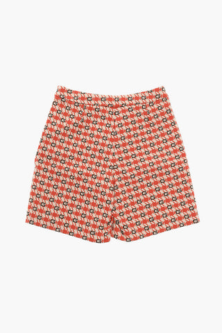 Double-pleated Shorts in Monogram-jacquard