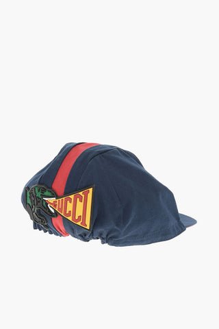 Cappello da Baseball in Drill di Cotone con Patch Logo