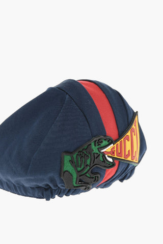 Cappello da Baseball in Drill di Cotone con Patch Logo