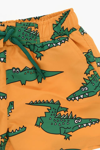 Swimshorts with Crocodile Print