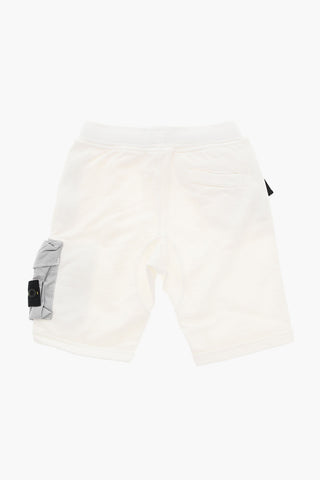 Brushed-cotton Cargo Shorts with Logo