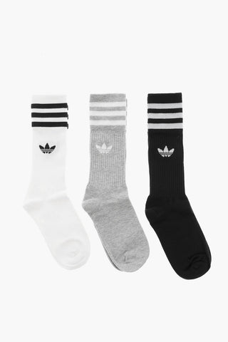 Set da 3 Paia di Calzini Lunghi con Logo