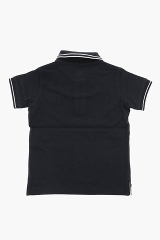 Polo in Cotone con Patch Logo