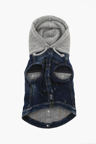 POLDO Giacca in Denim per Cani con Patch