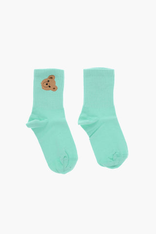 Embroidered BEAR Long Socks