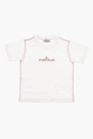 T-shirt girocollo con Ricamo Logo