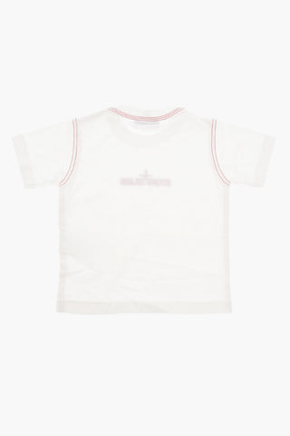 T-shirt girocollo con Ricamo Logo